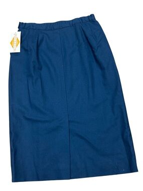 NWT 100% Virgin Wool Pendleton Vintage Deadstock Skirt 16 Teal Lined